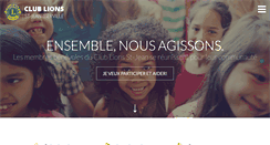 Desktop Screenshot of clublionsst-jean.org