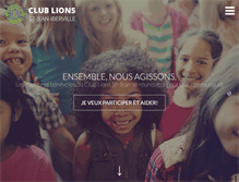 Tablet Screenshot of clublionsst-jean.org